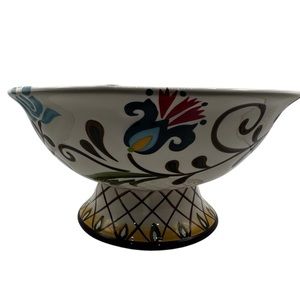 VIDA for Jardine 11" Multicolor Decorative compote‎ Bowl on pedestal